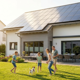 Absicherung der Familie mit Photovoltaik.