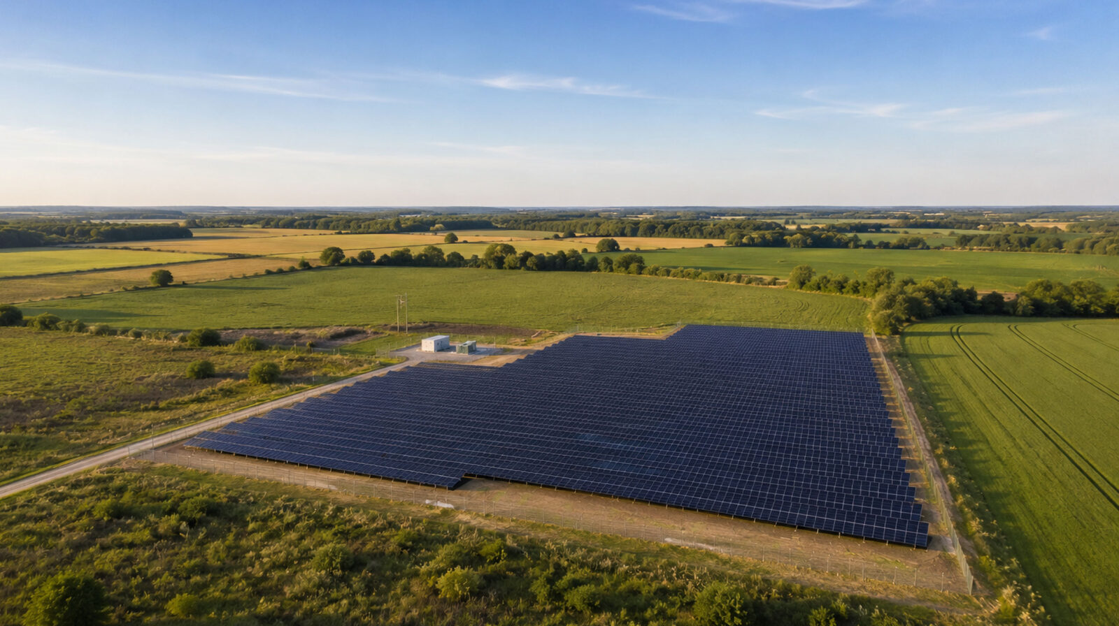 Freifläche mit 6 MW in Norddeutschland erbaut von RaiffeisenVolt