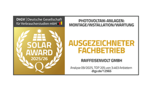 Auszeichnung DtGV Solar Award